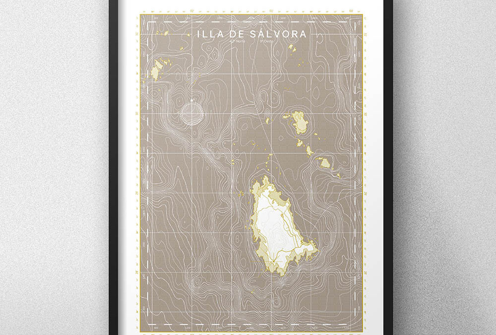 Mapa Isla de Sálvora