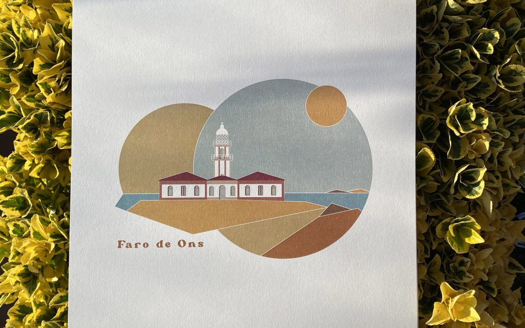 Ilustración de Faro de Ons