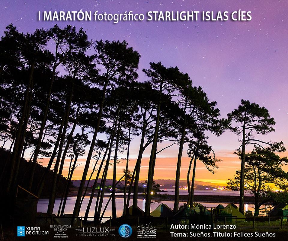 Vídeo resumo do I maratón fotográfico Starlight illas Cíes
